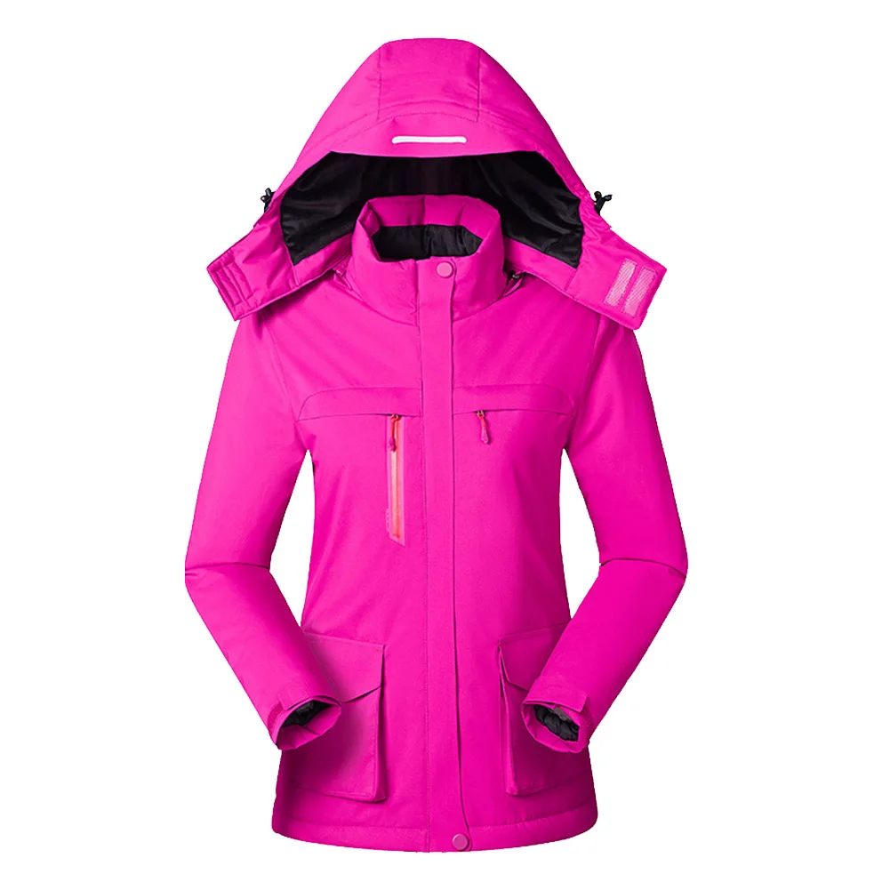 

Outdoor Sports Waterproof Women Heated Winter Jacket Usb Infrared Fishing Skiing Thermal Long Sleeves Solid Reflective Washable