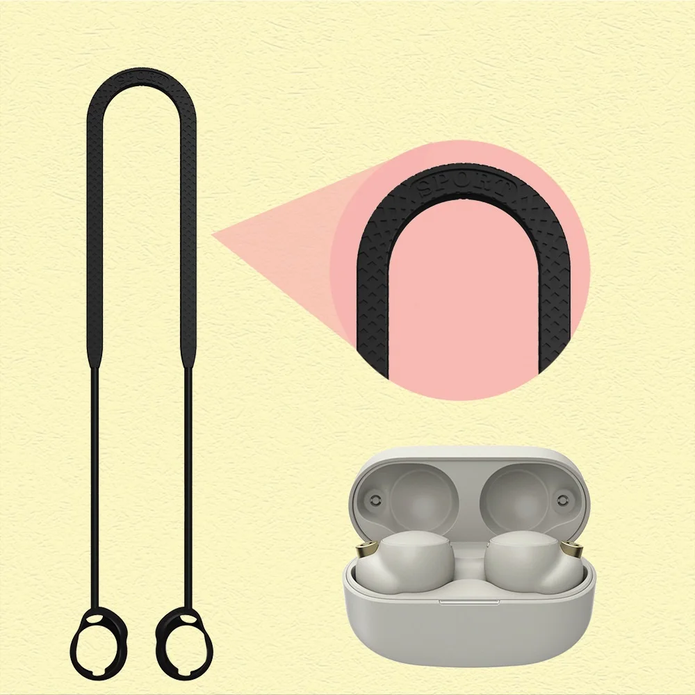 Для Sony WF-1000Xm4 шнур на шею для наушников спортивный силиконовый с защитой от потери