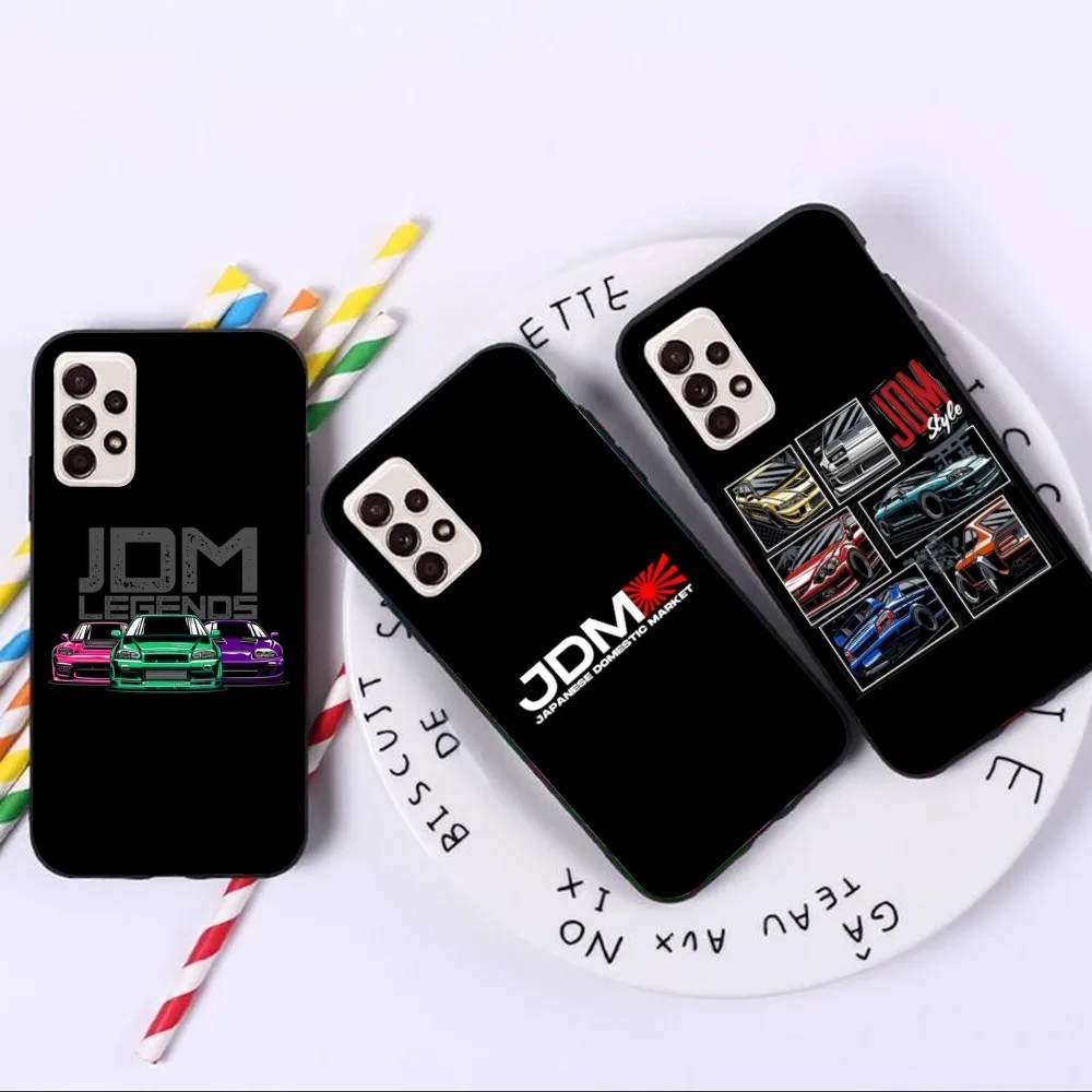 Автомобильный чехол JDM для мобильного телефона Samsung A91 A81 A73 A72 A71 A30S A20 A12 A13 A52 A53 4G