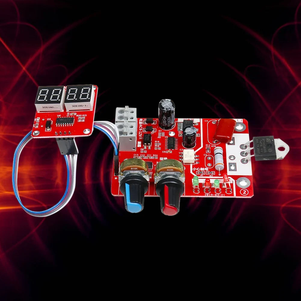 

Transformer Controller Board Adjustable Time Current Spot Welder Controller Digital Display Portable DIY Battery Accessories