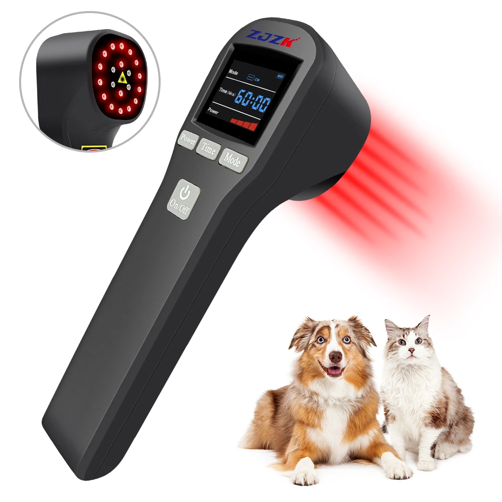 

ZJZK 808nm 650nm Laser Therapy Medical Health Physiotherapy and Rehabilitation Equipment for Cats and Dog Pain