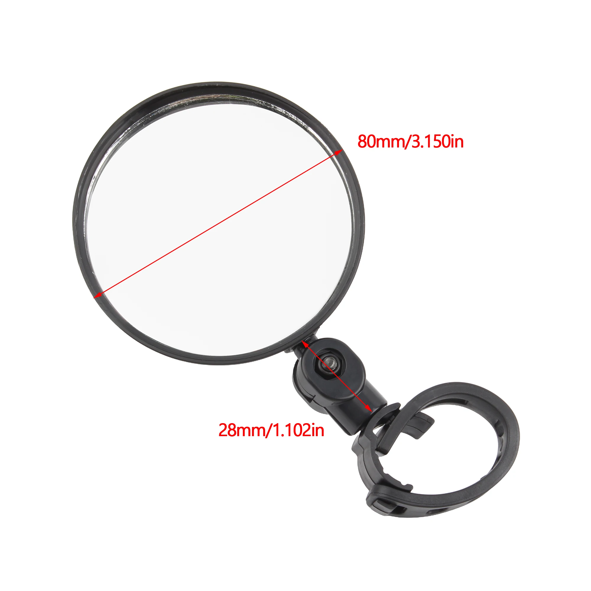 Универсальное зеркало заднего вида на руль мотоцикла велосипеда регулируемое