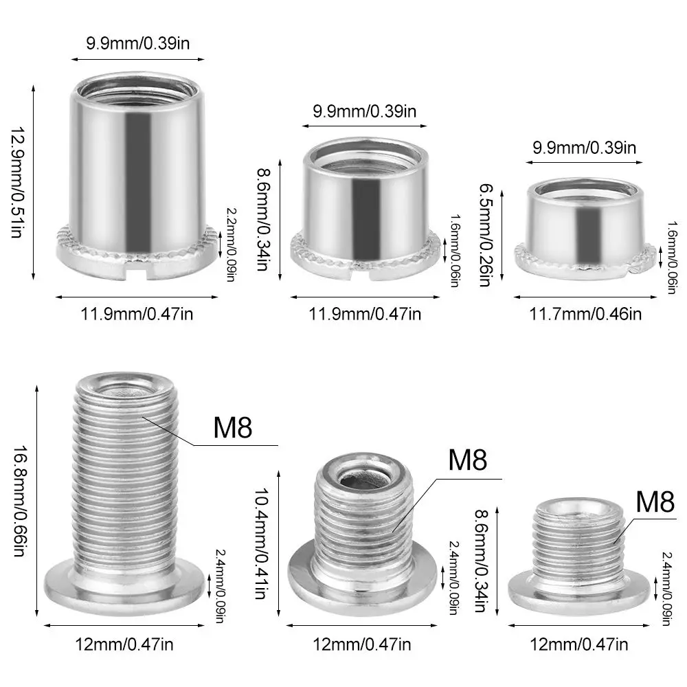 Комплект болтов и гаек для крепления звездочек велосипеда