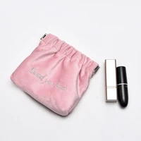 velvet lipstick bag organizer womens portable mini compact powder makeup bag sanitary napkin cotton storage bag comestic pouch