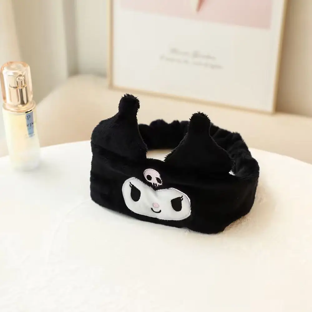 Фото Аниме-повязка для волос Kuromi, повязка на голову My Melody, аксессуары для волос, повязка для йоги Cinnamoroll, повязка для умывания и макияжа с защитой от скольжения, подарок №3
