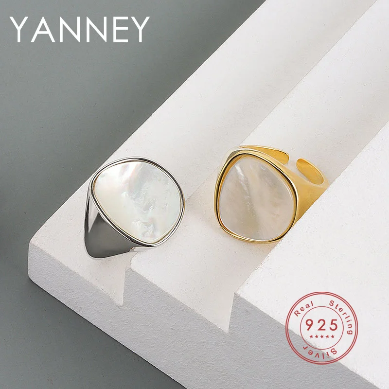 

YANNEY Silver Color Western Stone Open Ring For Woman Fashion Simple Glamour Party Jewelry