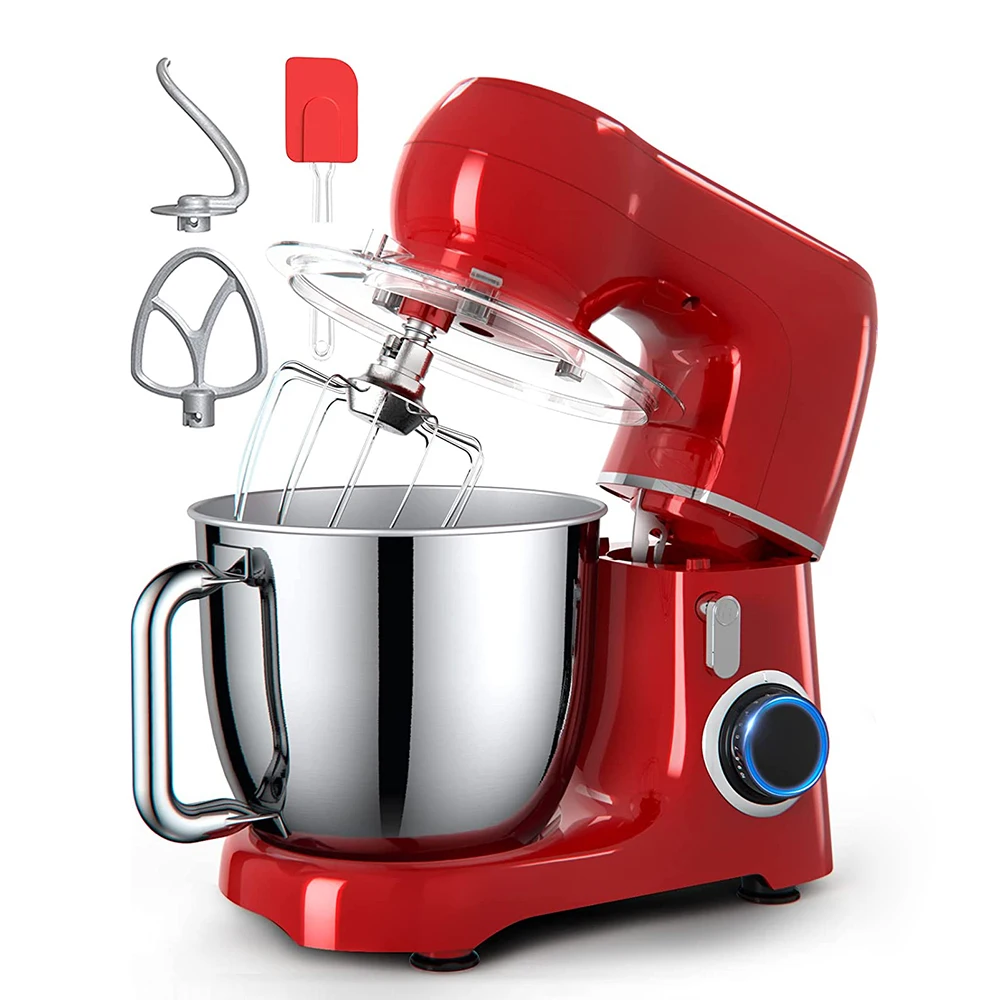 

Multifunctional Blender Household Mixer and Dough Machine Kitchen Appliance 5L 1000W 18000 rpm/min 10 Gears Electric Egg Beater