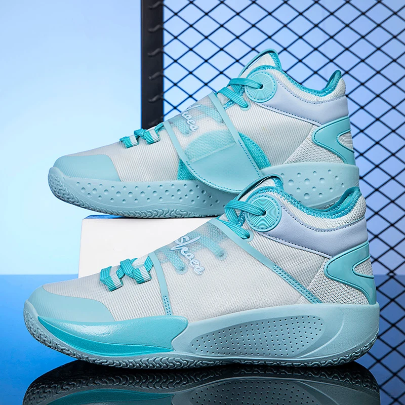 New Couple Basketball Shoes Men Non-slip Bounce Basketball Boots For Men Outdoor Breathable Gym Basket Sneakers Men Sports Shoes