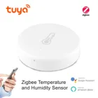 Смарт-датчик температуры и влажности TuyaSmarthome App ZigBee работает с Zigbee Hub через Alexa Google Home Smart Home