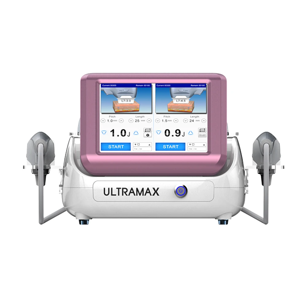 

Latest maquina professional hifu corporal y facial hifu-machine-price 2-handle dual control 7d hifu machine