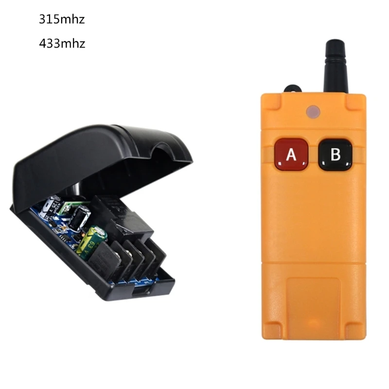 

DC12V-48V RF 433Mhz 315mhz Wireless Remote Control Switches 40A High Current RF Receiver for Pump Security System Door