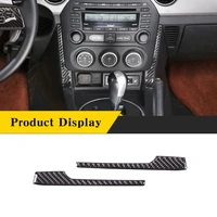 for mazda mx 5 2009 2014 real carbon fiber soft auto air conditioning switch side trim sticker car interior accessories