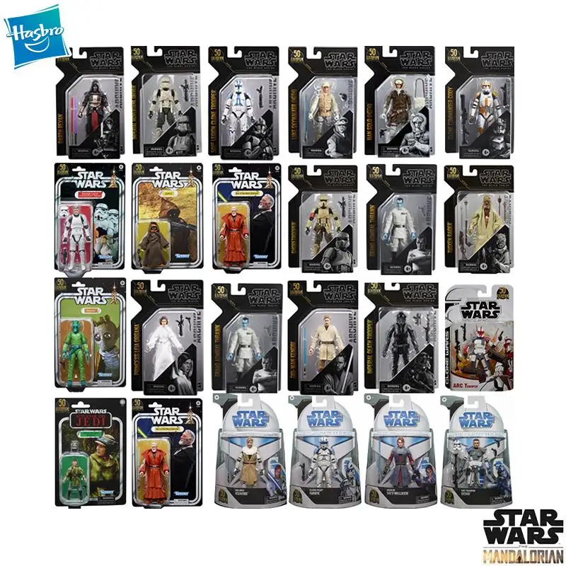 

Hasbro Star Wars Genuine Collection 6 Inch Scale Legends Lucasfilm 50Th Anniversary Action Figure 36 Models Collectible Toys