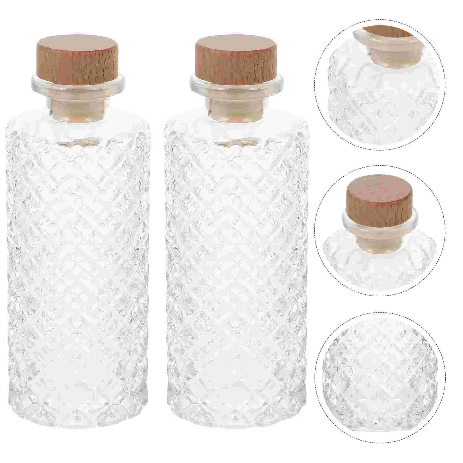 

Bottle Glass Decanter Bottles Whiskeyjarsmason Ounce Seasoning Water Cork Storage Container Transparent Emptybeverage Fermenting