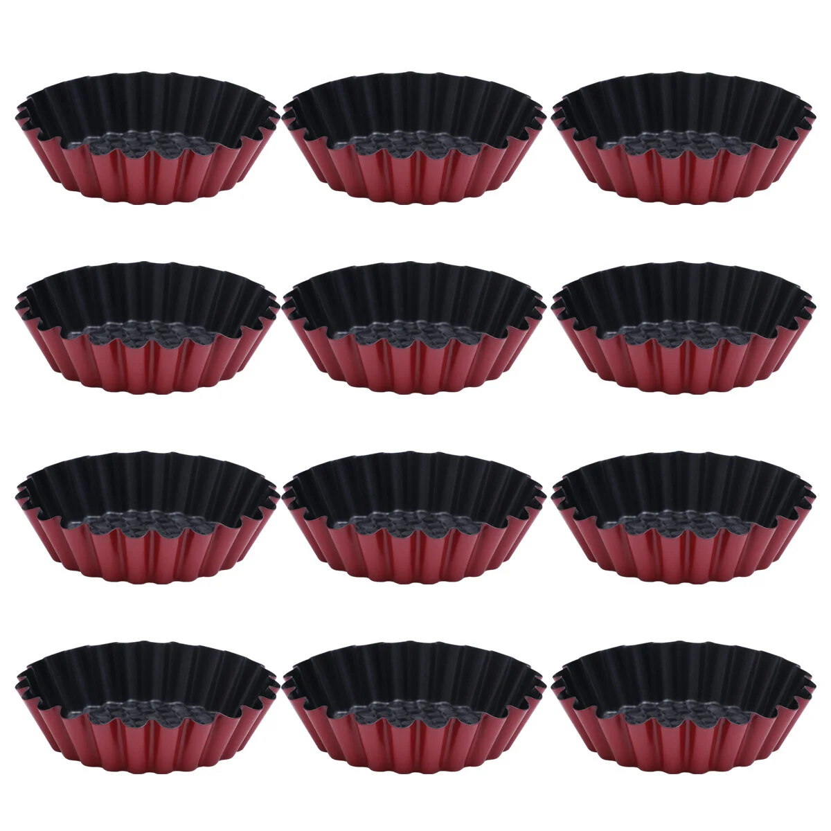 

Egg Tart Cup Baking Supplies Tool Tarts Mold DIY Mould Stainless Steel Roasting Pan
