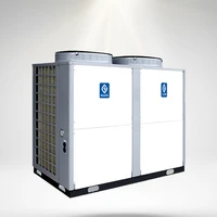 r407c 38kw 75 degrees high temperature hotel project used hot water heater air source heat pump
