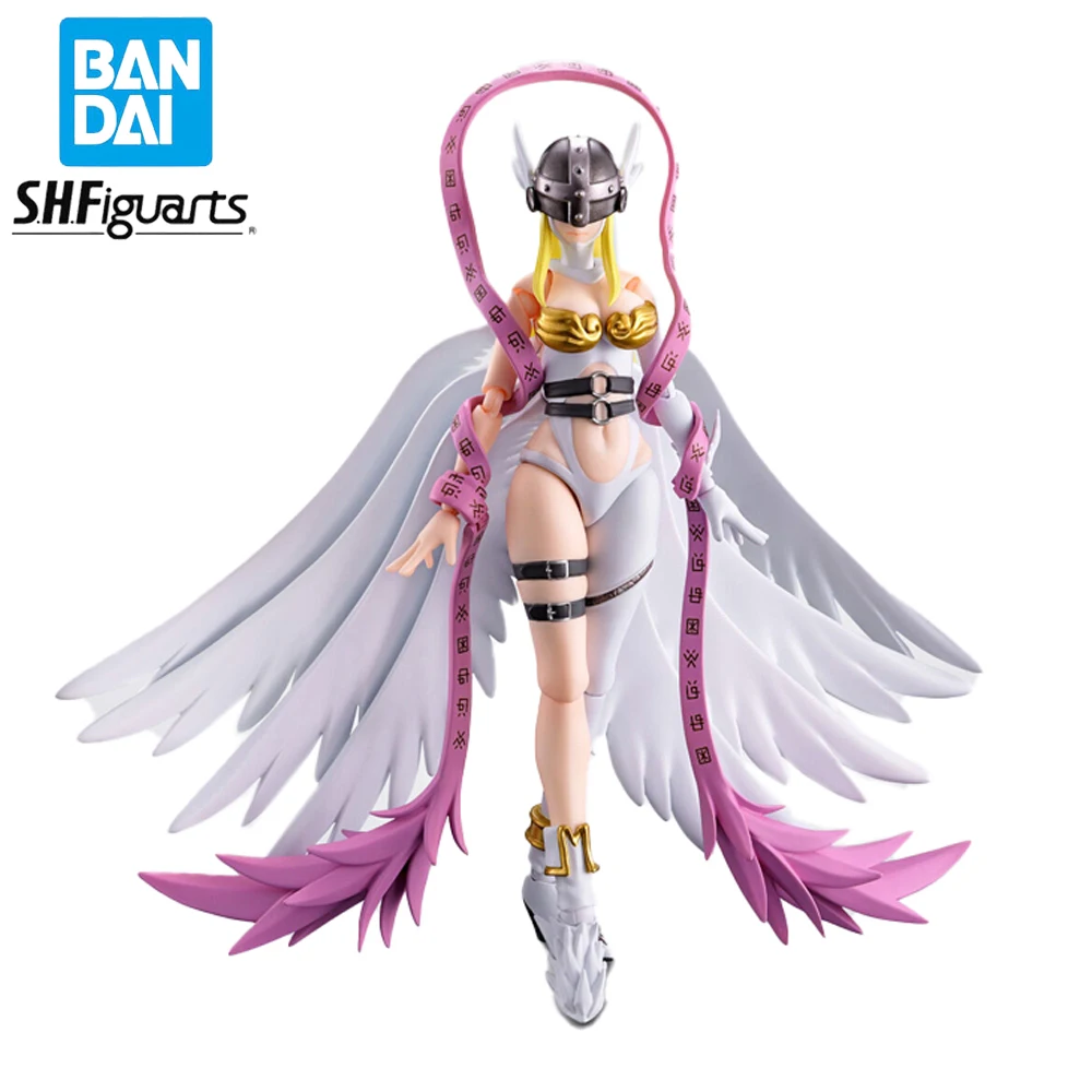 

In Stock Original Bandai SHFiguarts Digital Monster Angewomon Action Figure Anime Genuine Collectible Boxed Model Dolls Toy Gift