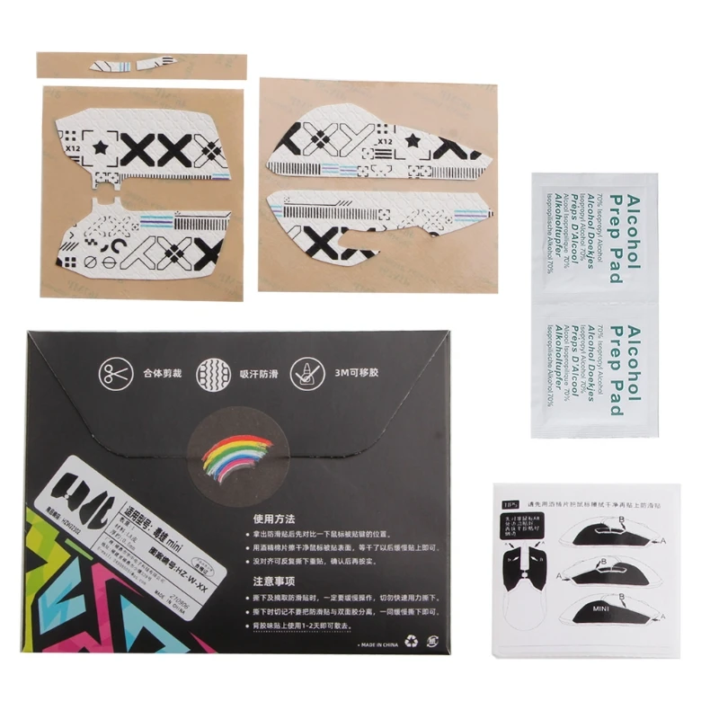 

Mouse Sweat Resistant Pad Mouse Skates Side Sticker for RazerViper Mini Mouse