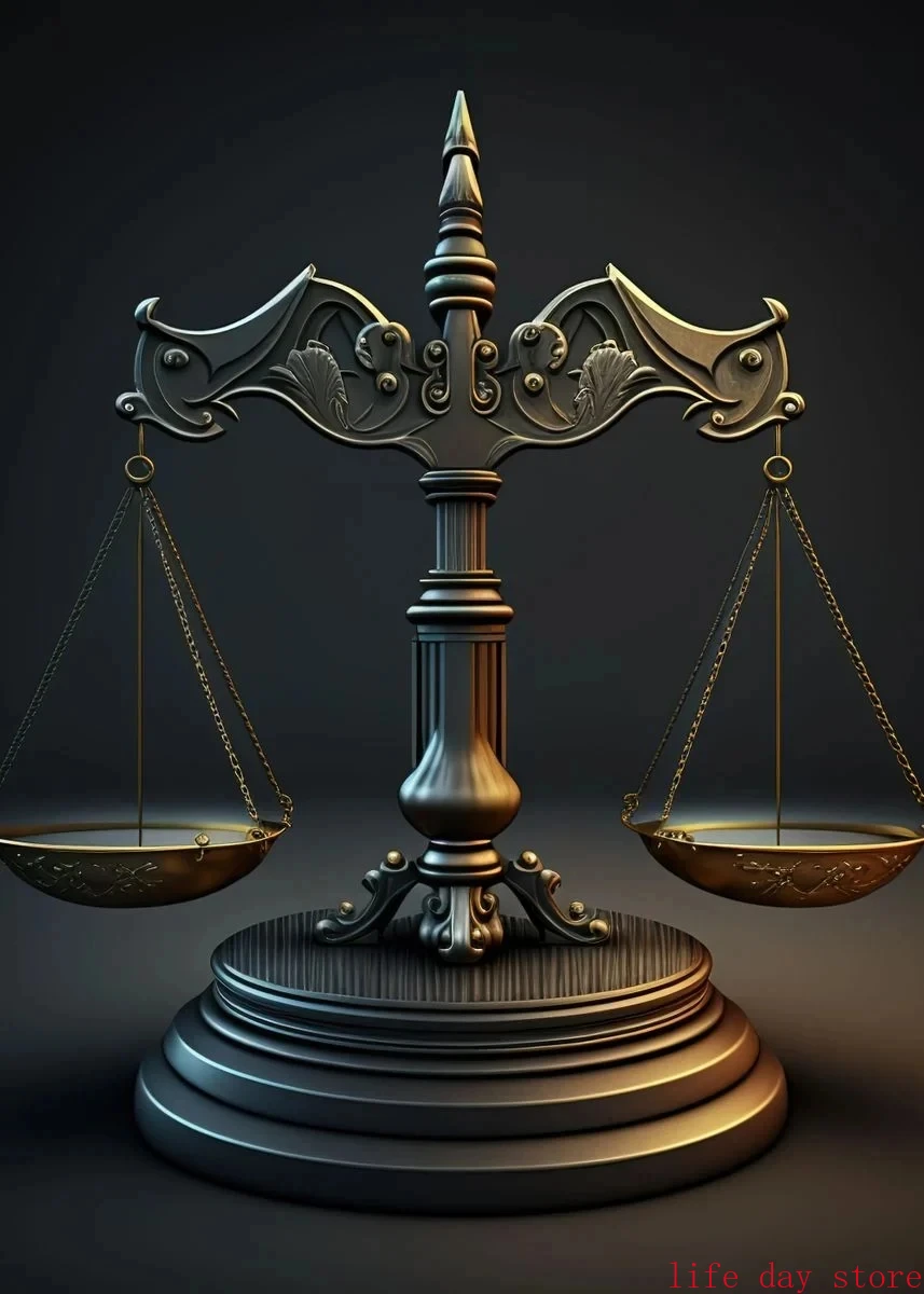 

Абстрактные постеры "Весы правосудия", печать на холсте