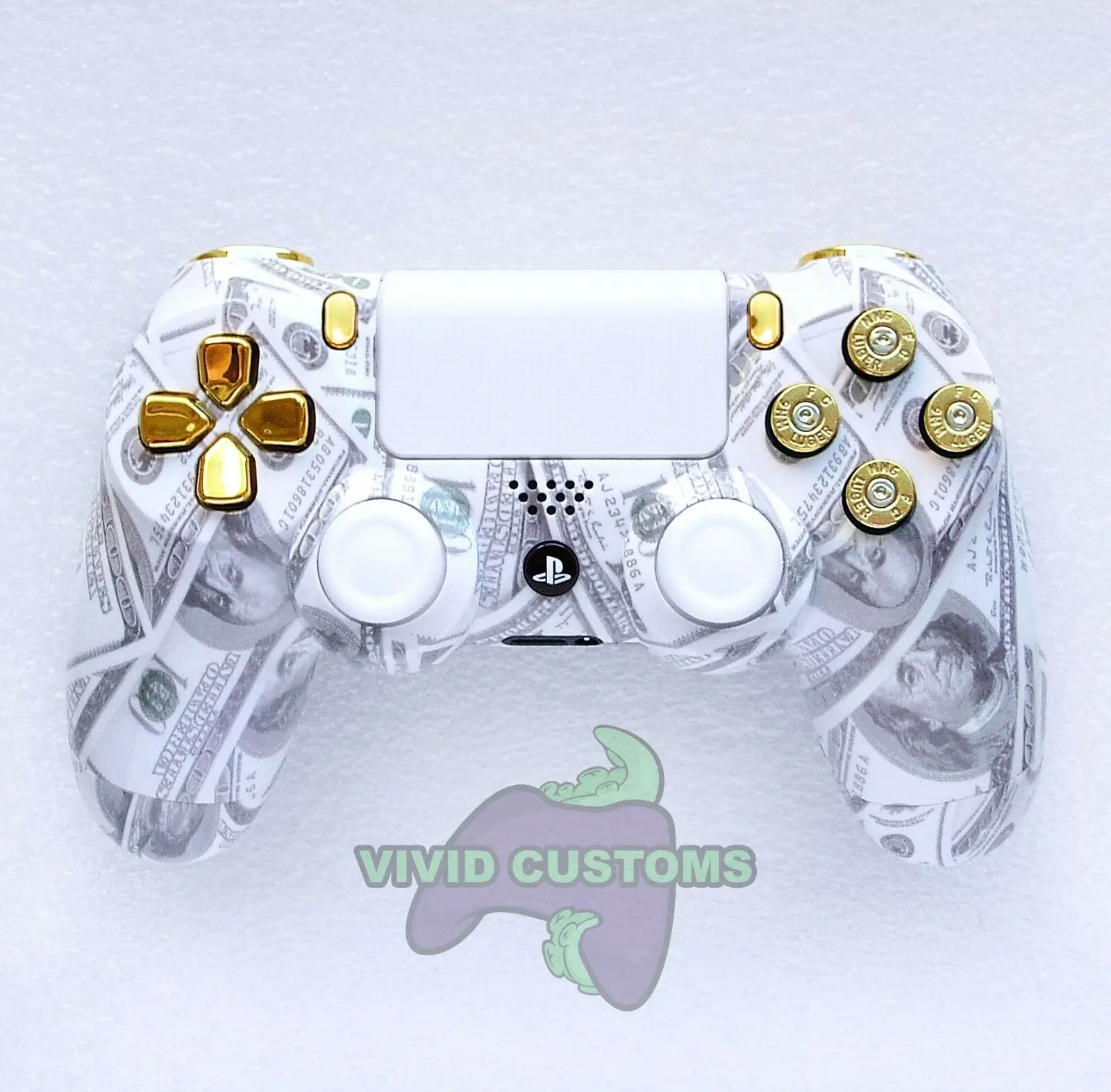 

Custom PS4 Controller Cash Money Bullet Mod PlayStation 4 Dualshock V2 Gamepad