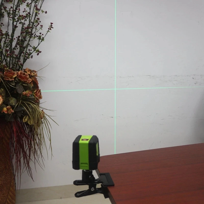 HS Tool Mini 2 Lines Laser Level Green Cross Line 1V1H Super Powerful Beam with Lithium Battery Portable | Инструменты