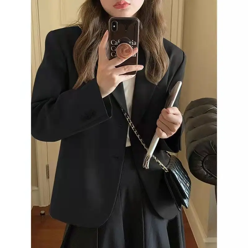 Women's Clothing Commuting Small Suit Jacket 2023 Spring Autumn Korean Fashion Casual Short Professional Suits Blazers