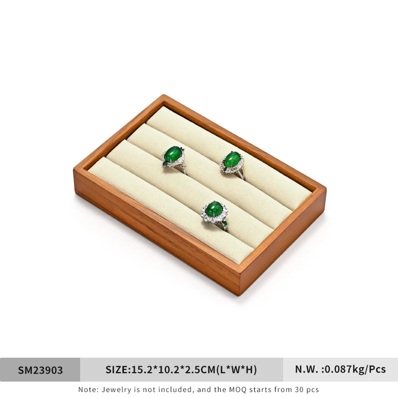 

Oirlv новый твердый деревянный поднос для колец, дисплей для ювелирных изделий, тарелка для хранения колец, счетчик ювелирных изделий, витрина, реквизит, органайзер для ювелирных изделий
