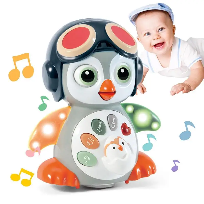 

Penguin Crawling Toy Moving Penguin Toys For Toddler Preschool Educational Development Toy With Light And Music Dancing Singing
