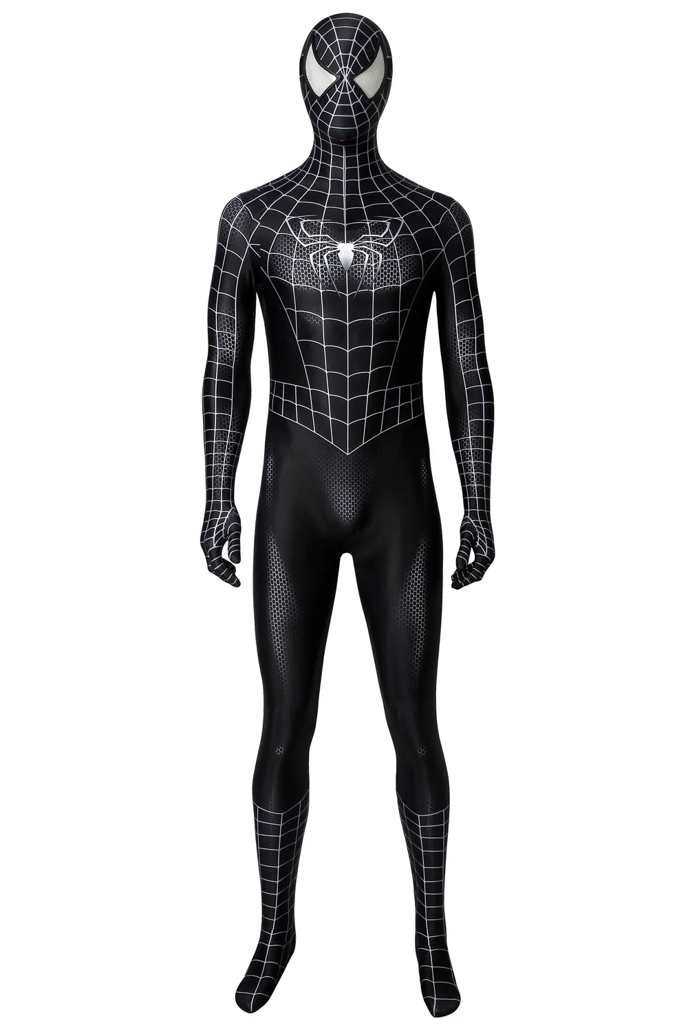 

Men Black Spider Suit Zenta Cosplay Superhero Venom Costume Eddie Brock Jumpsuit Bodysuit Halloween For Adult