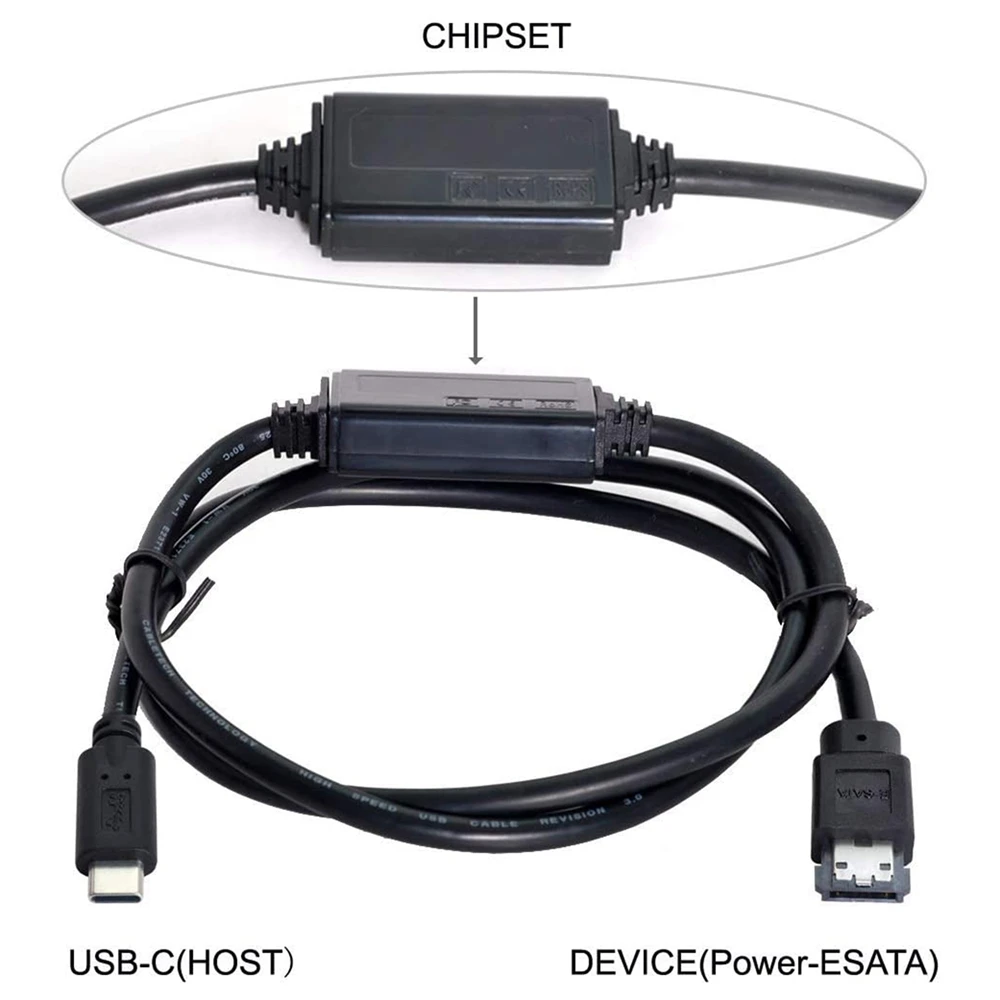 Кабель ESATA - USB C для жесткого диска