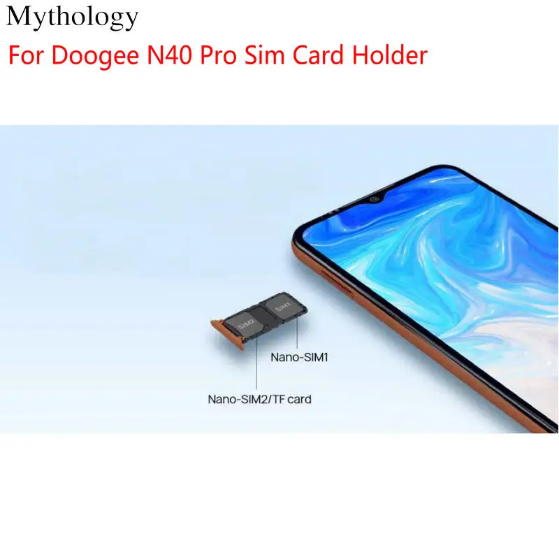 sim card tray for doogee n40 pro original sim card holder slot mobile phone adapter spare parts free global shipping