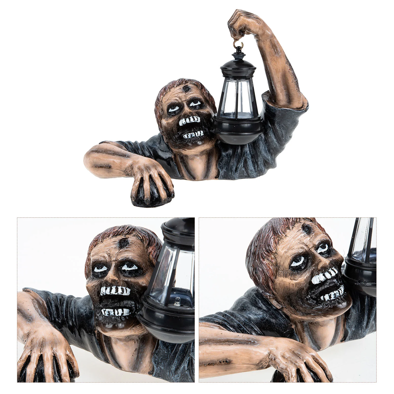 

Zombie Resin Statue Horror Zombie Figurine Zombie Light for Garden
