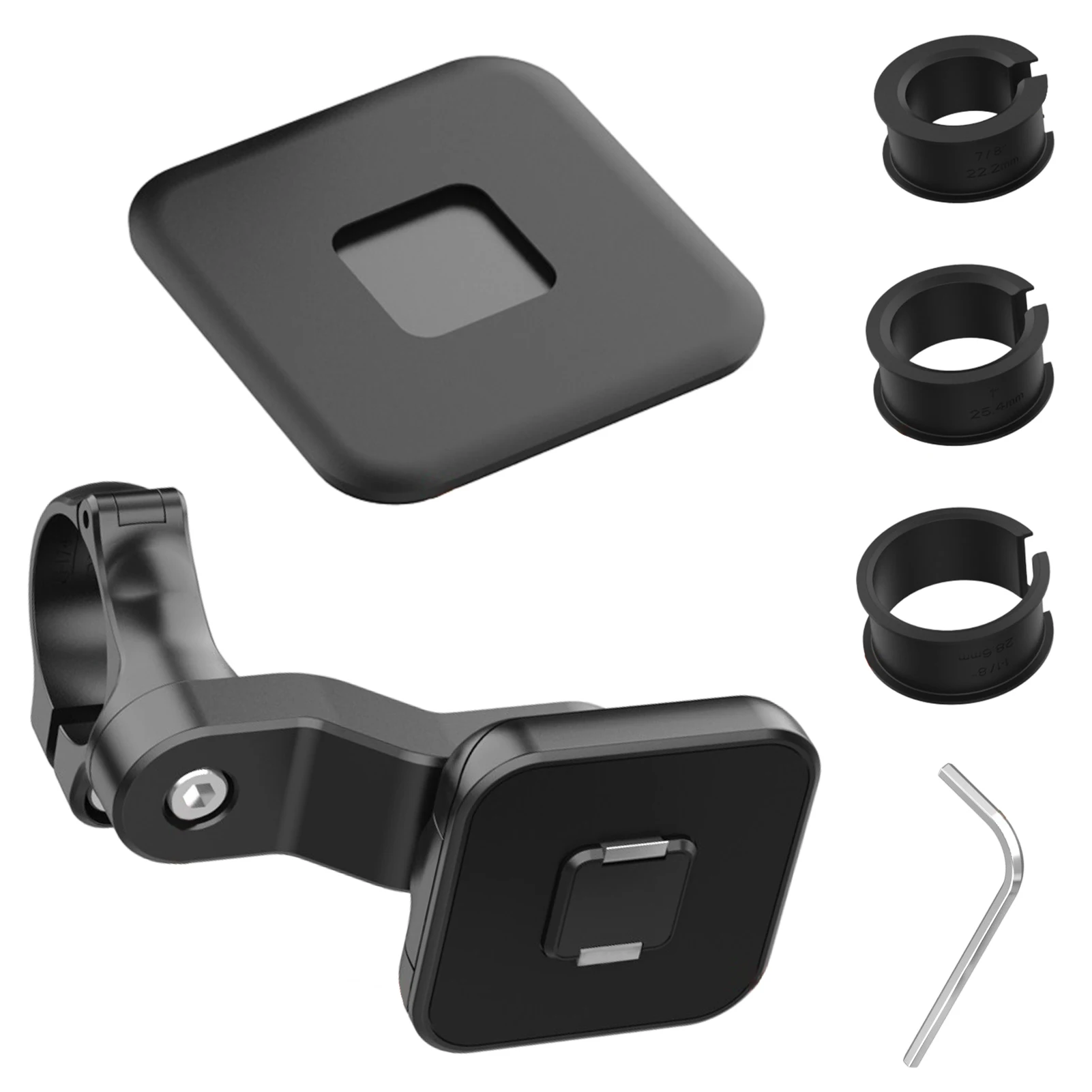 

360 Degree Rotation Lightweight Bike Phone Mount ABS For Electric Mountain Adjustable Clamp Quick Attach Detach Rearview Mirror