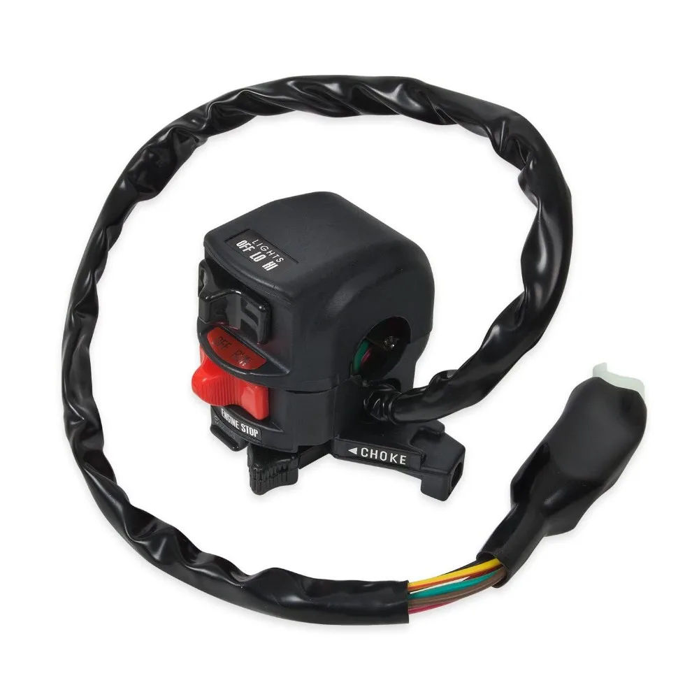 

46091-1462 L/H Combination Control Switch Start Light Switch Engine Kill Start Stop and Choke Compatible with 1988-2004 Kawasaki