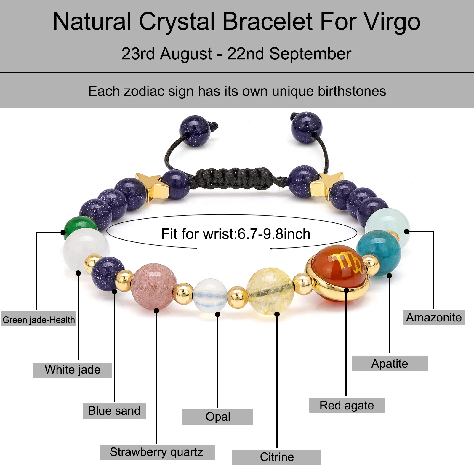 Браслеты с 12 созвездиями солнечной системы для женщин и мужчин ювелирные