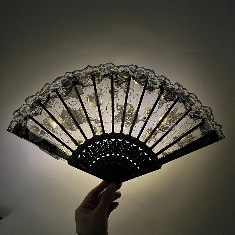 Ручной веер со светодиодной подсветкой