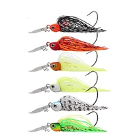 1pcs trolling fish lure 10 8cm19g metal sequin rotating beard silicone skirts artificial weedless wobbler fishing accessories