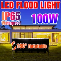 100w garden led lights outdoor spotlight reflector floodlight ip65 waterproof wall lamp for exterior lighting led street lamp