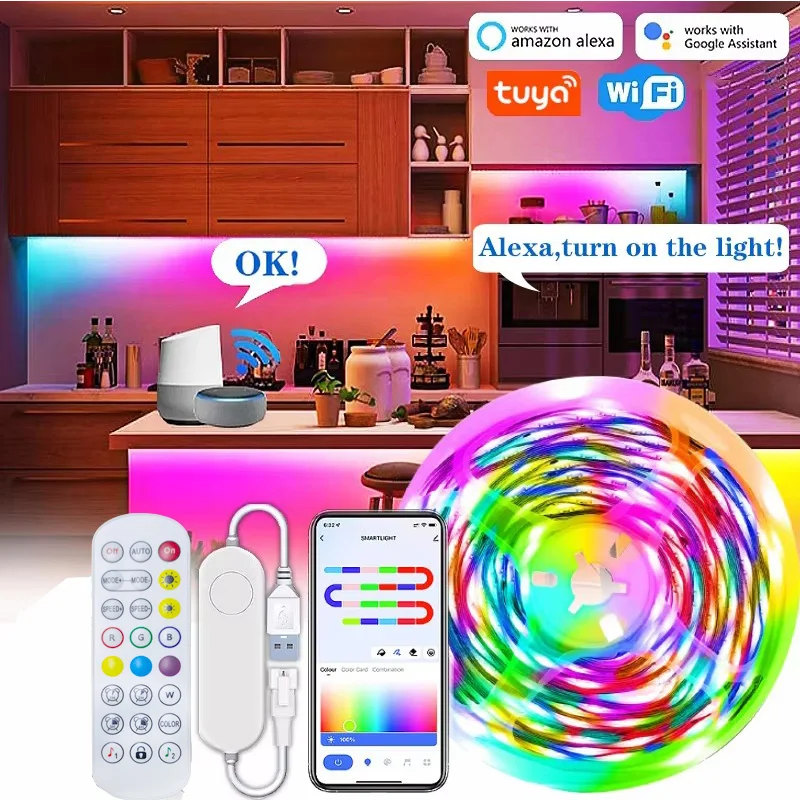 RGBIC Smart LED Strip DC5V Tuya WIFI