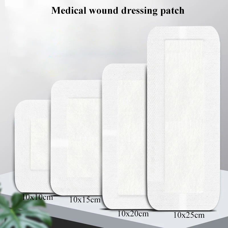 

40Pcs Medical Wound Dressing Patch Sterile Self-adhesive Non-woven Wound Care Sticker Emergency Large Size Band Aids
