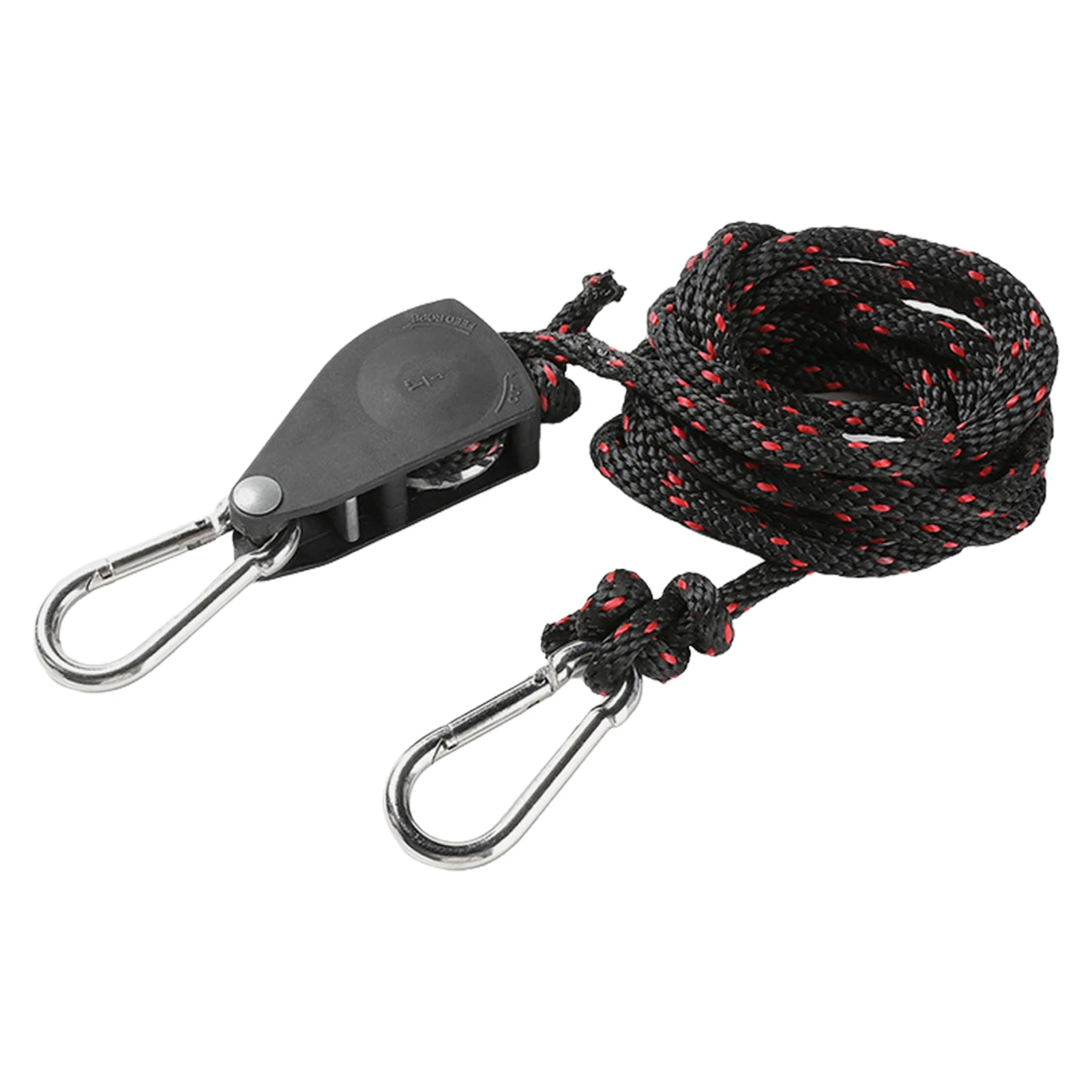 

Adjustable Pulley Ropes Adjustable Rope Fastener Ratchet Hangers for Outdoor Camping Good Helper for Outdoor Tents Saving Labor