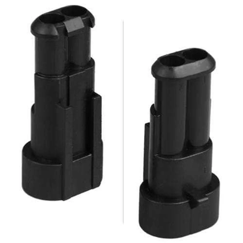 

20 Kit 2 Pin Way Sealed Waterproof Electrical Wire Connector Plug Car Auto Set