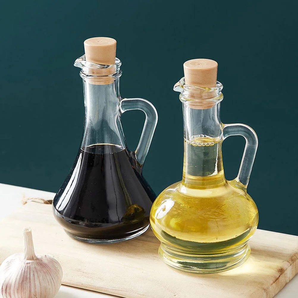 

Sealed Jar Transparent Tank Household Oil Holder Glass Container Storage Kitchen