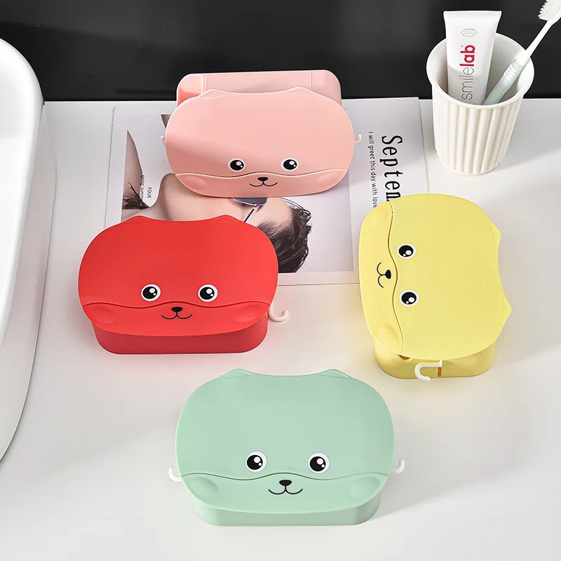 

Коробка для мыла настенная, без отверстий, с крышкой, для ванной комнаты