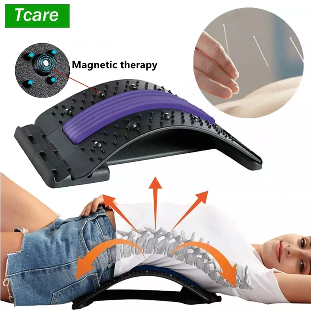 

Magnetic Back Massage Muscle Relax Stretcher Posture Therapy Corrector Back Stretch Spine Stretcher Lumbar Support Pain Relief