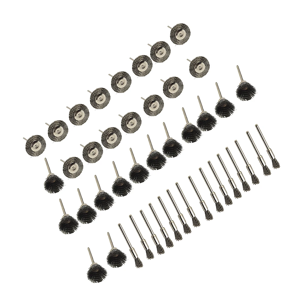 

15Pcs/Set Polishing Wire Brush Pencil Cup Brush Rotary Tool For Drill Rust Weld T Wire Brush Polishing For Metal Nonmeta