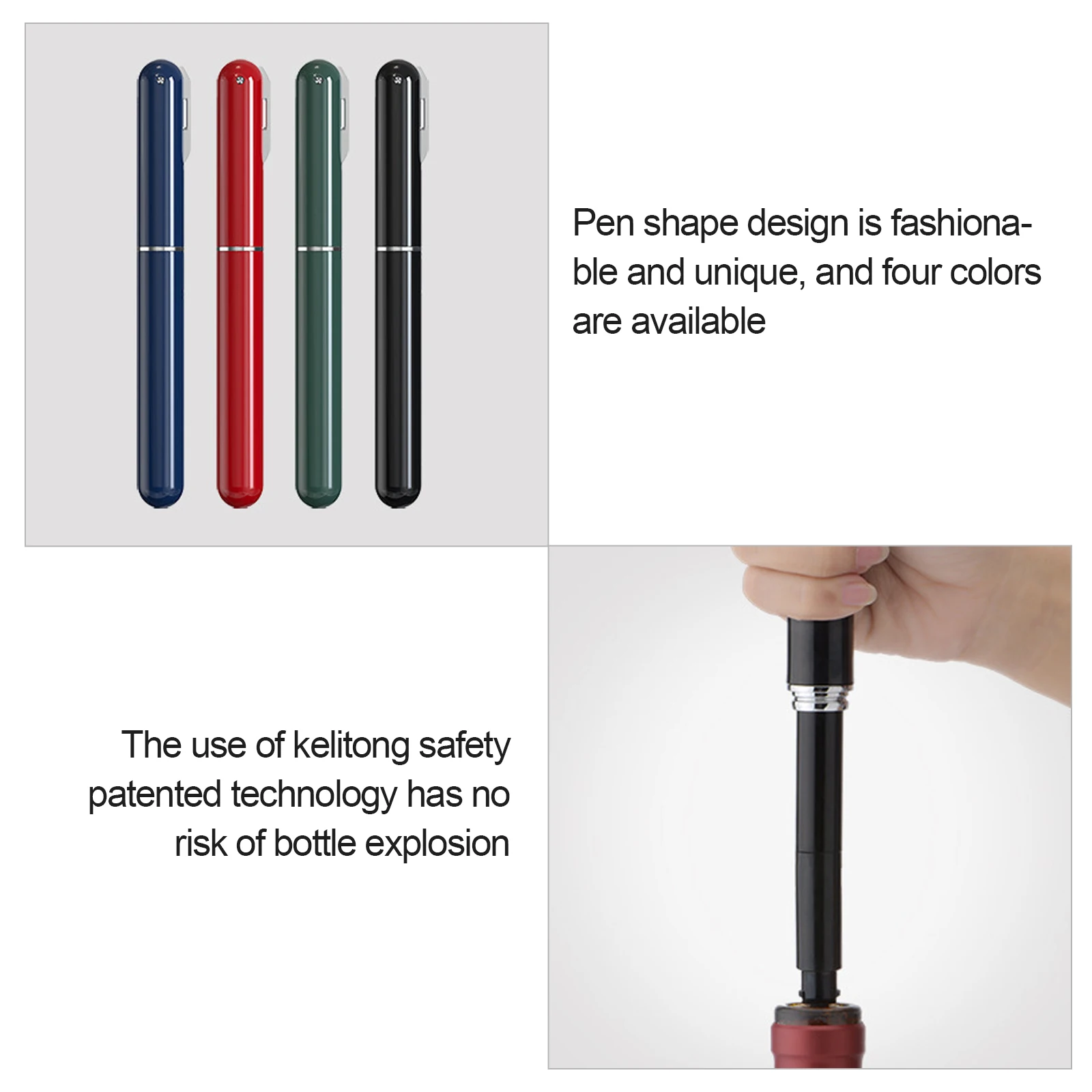 Новинка 2022 пневматический штопор портативный в форме ручки открывалка для