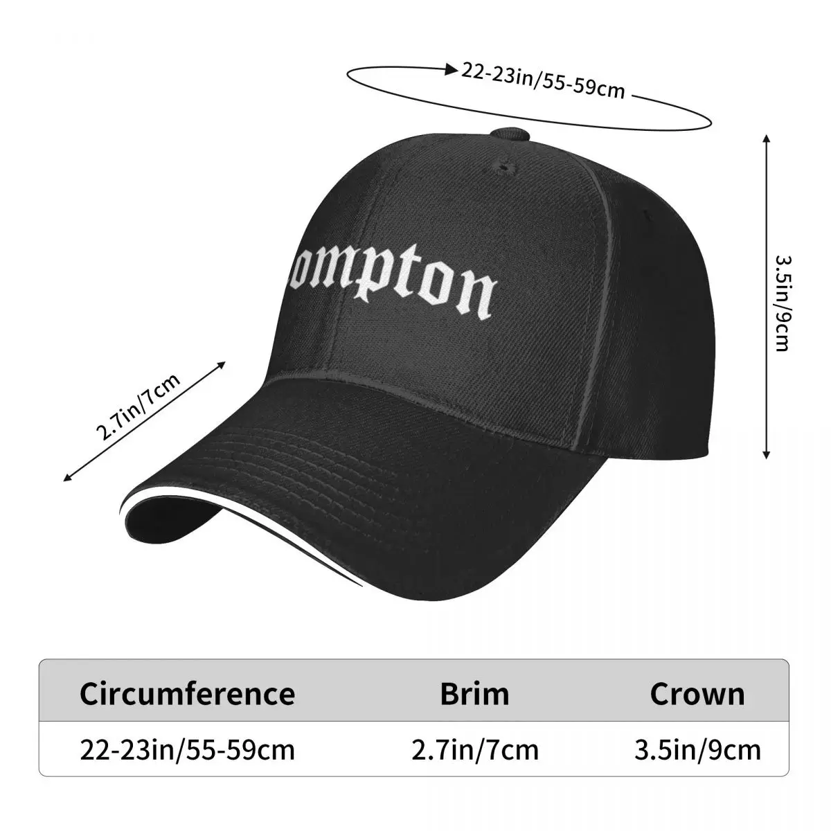 Compton N W Лето для женщин Бейсбольная кепка
