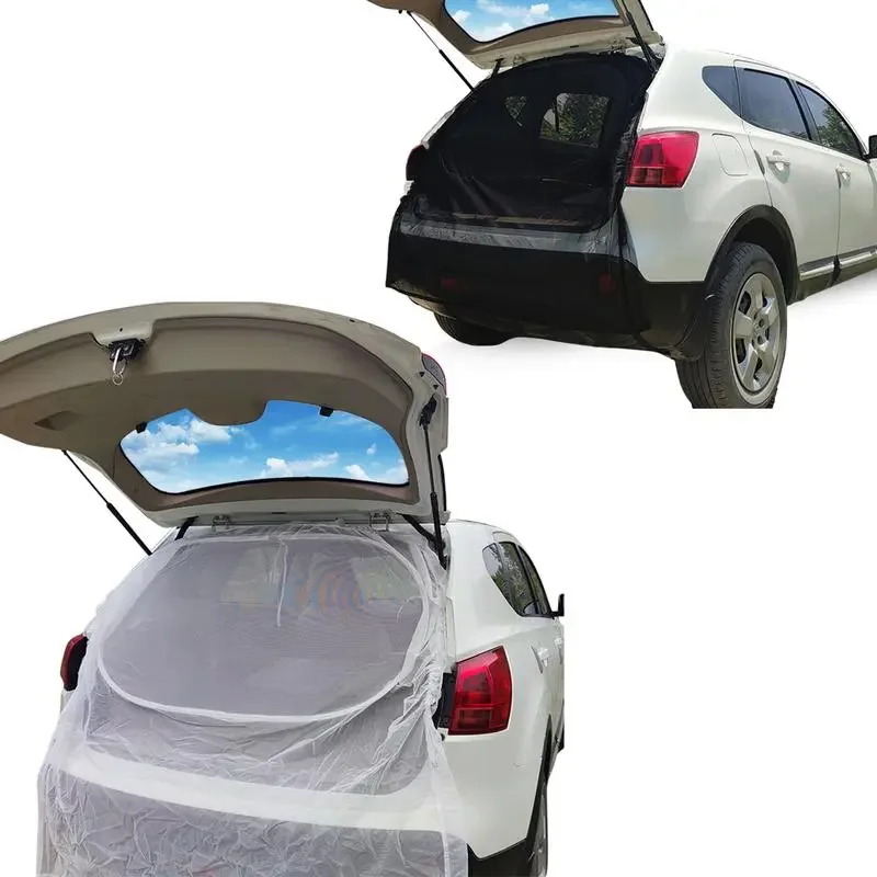 

Net Anti-Mosquitoes Portable SUV Car Rear Mesh Tent Suction Windproof Car Screen For Self-Driving Outdoor