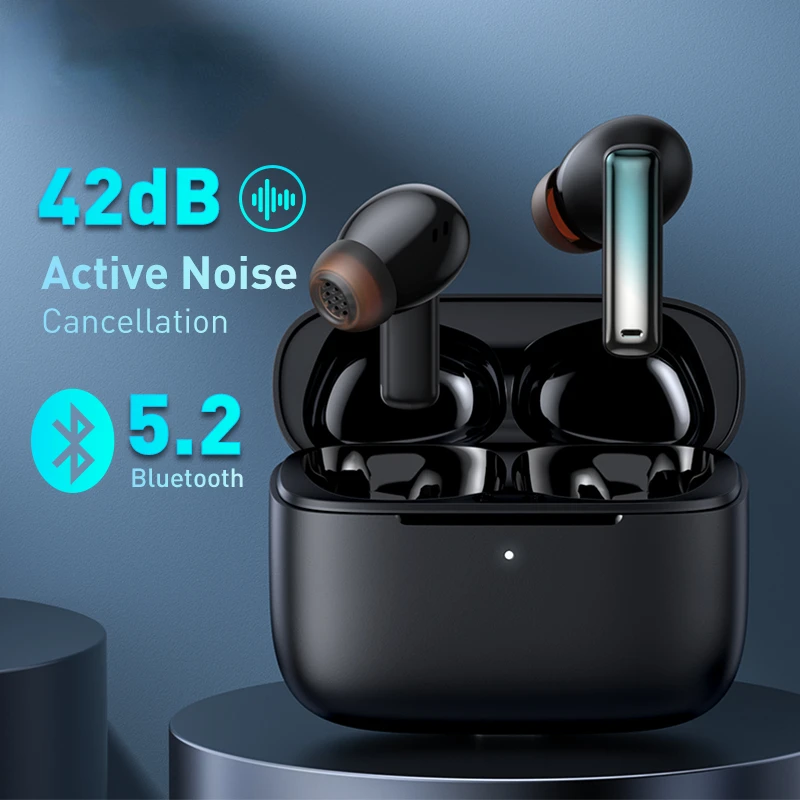 

M2 ANC TWS Bluetooth 5.2 Earphones, Active Noise Cancelling Headphones, low latency, 4-mic ENC Noise reduction Free shipping